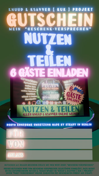 Knuud & Ksavver [ KuK ] Projekt - alle online Medien Nutzen & Teilen mit 6 Gästen