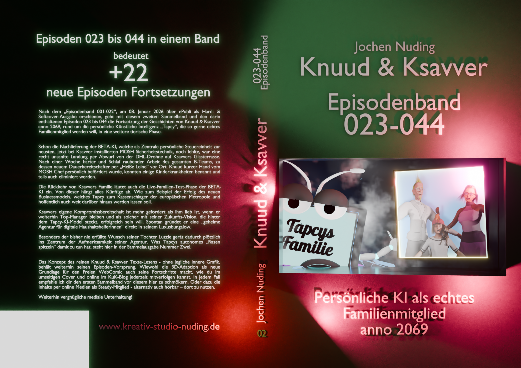 Zweiter Sammelband zu Knuud & Ksavver erscheint in Kürze über ePubli als Hard- & Softcover Ausgabe mit den Episoden 023 bis 044.